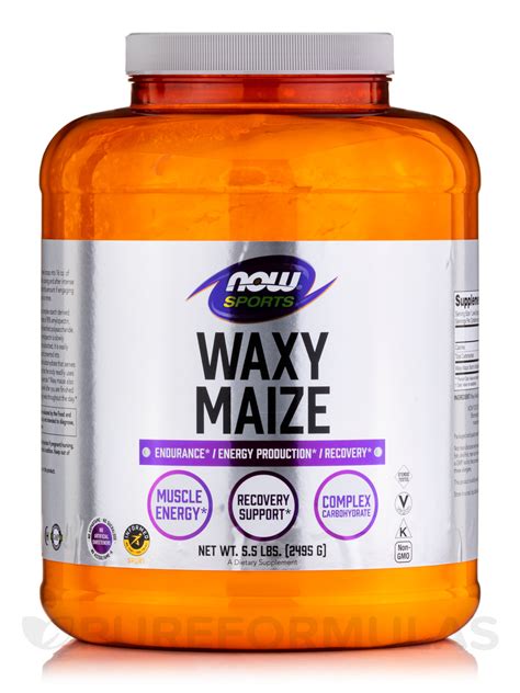 Now® Sports Waxy Maize Powder 55 Lbs 2495 Grams Now Pureformulas