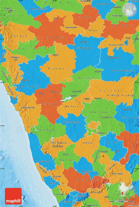 Political Map Of Karnataka