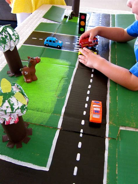 Cardboard Box Racetrack Bonbon Break Diy For Kids Kids Kids Design
