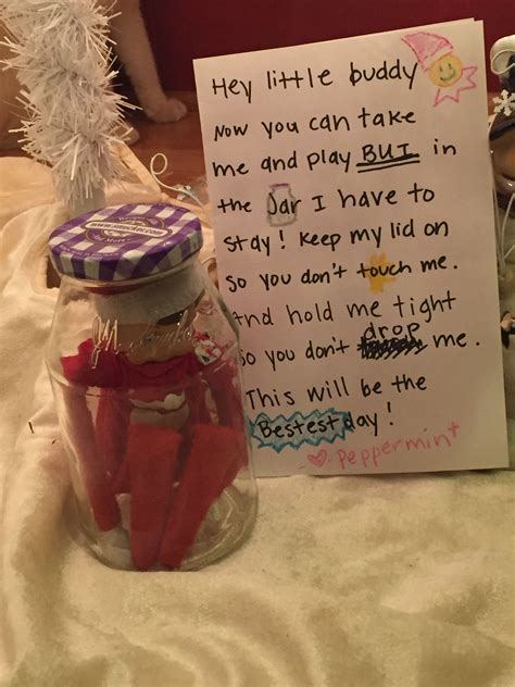 elf on the shelf adventures in a jar christmas elf awesome elf on