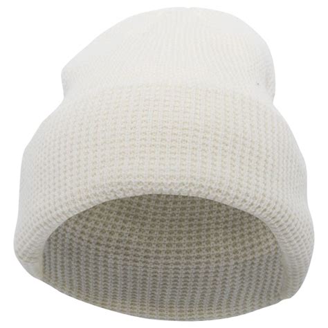 Buy Screen Printed Cap Unisex Pacific Headwear Waffle Knit Cuff Beanie