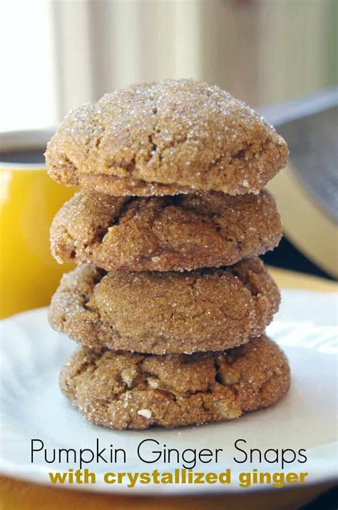 Pumpkin Ginger Snaps With Crystalized Ginger Suburbia Unwrapped
