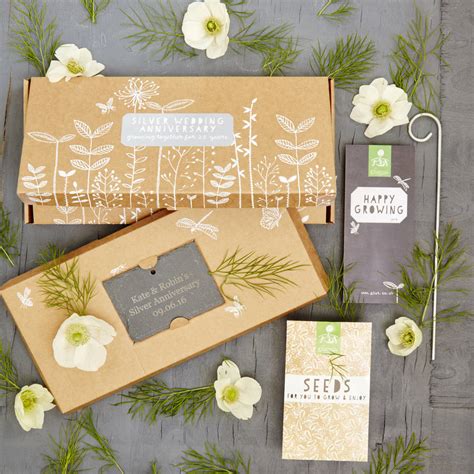 There are many couples who would much prefer a gift you made to one you bought at the store. Grow Your Own Silver Wedding Anniversary Garden Gift By ...
