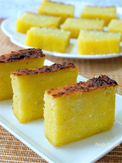 Pengs Kitchen Baked Tapioca Cake Kueh Bingka Ubi Kayu