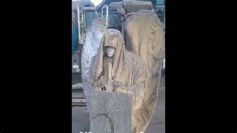 Mysterious Angel Statue Found In Russian Coal Mine Youtube