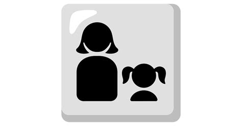 👩‍👧 Familia Mujer Y Niña Emoji Familia Madre Hija Emoji
