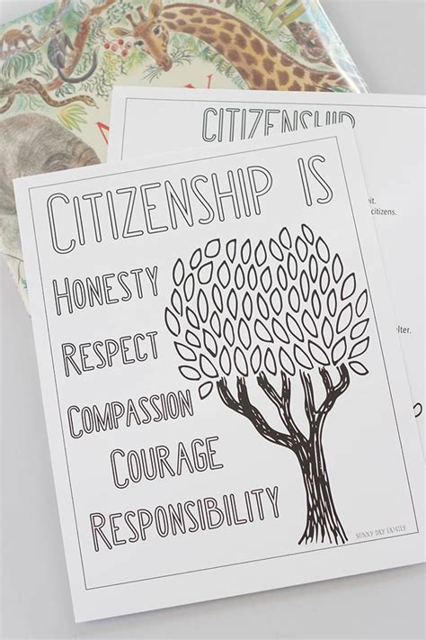 Free Printable Citizenship Activities For Kids And Families Sunny Day