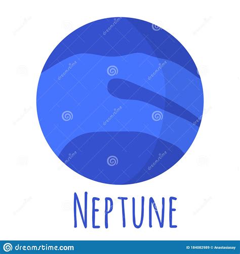 Neptune Planet For Logo Outer Space Symbol Transparent Shadow And