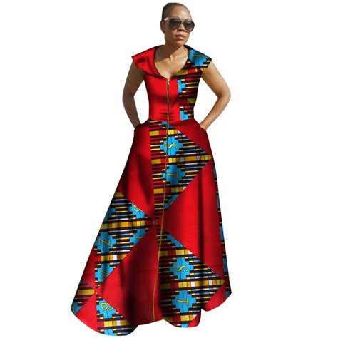 2018 African Dashiki Women Dresses Ankara Style Lady Clothes African