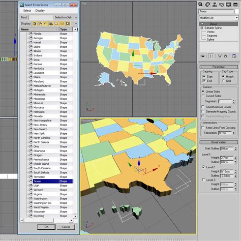 3d United States Of America Map 3d Models In Other 3dexport