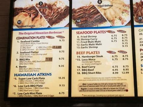With these efforts in place, we plan to remain open for business during this time if you would like to come in, and if not we offer a full line of items available for delivery to your home or hotel. Menu - Picture of L & L Hawaiian Bbq, Las Vegas - Tripadvisor