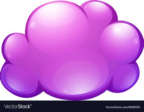 Purple Cloud On White Royalty Free Vector Image