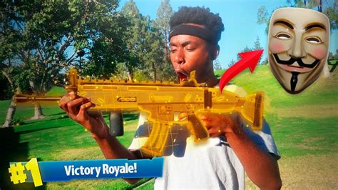 A Fortnite Hacker Sent Me A Legendary Scar In Real Life Weirdest Duos Victory Ever 123vid