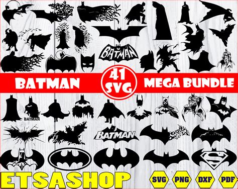 Batman Svg Bundle 120 Designs Batman Svg Superhero Svg Etsy Images
