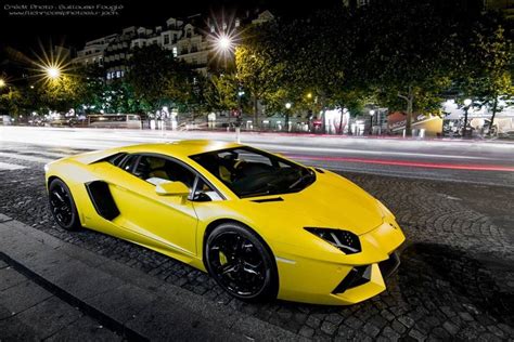 Yellow Power Lamborghini Aventador Sports Cars Luxury Lamborghini