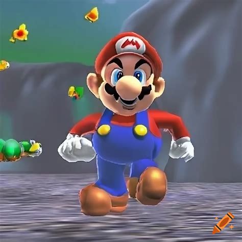 Super Mario 64 Beta Screenshot On Craiyon