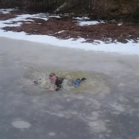 Man Falls Through Ice Jukin Licensing