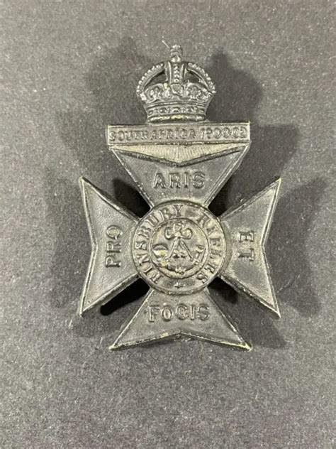 Ww British Army Th Battalion Finsbury Rifles London Regiment Cap Badge Picclick