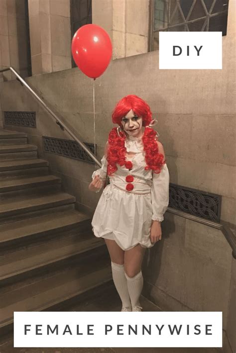 Diy Female Pennywise It Costume Bright Shadows Female Pennywise Costume Diy Costumes