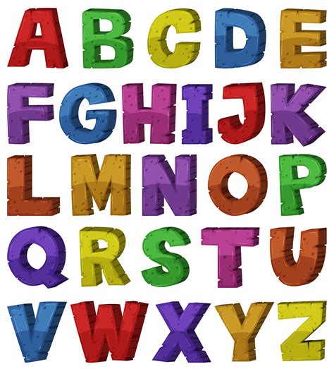 Colorful Alphabet Letters Clip Art Free Cliparts Images