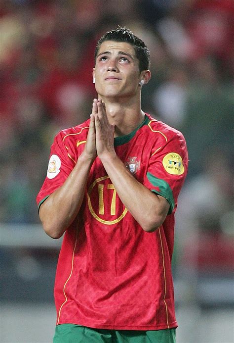 Lisbon Portugal July 4 Cristiano Ronaldo Of Portugal Praying For A