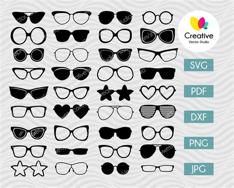 Sunglasses Svg Png Dxf Bundle Creative Vector Studio