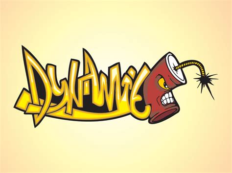 Dynamite Graffiti Piece Vector Art And Graphics