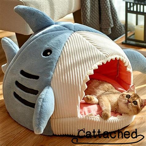 Cat Shark Bed Cat Cute Shark Bed Cattached