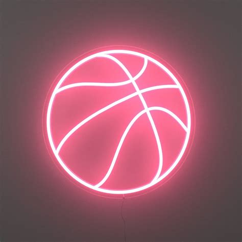Basketball Led Neon Sign Pink Basketball Cool Basketball