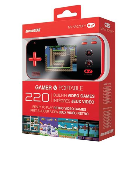 Dreamgear My Arcade Gamer V Redblack With 220 Games Retro Gaming