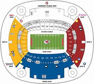 Arrowhead Stadium Seating Chart With Rows Two Birds Home