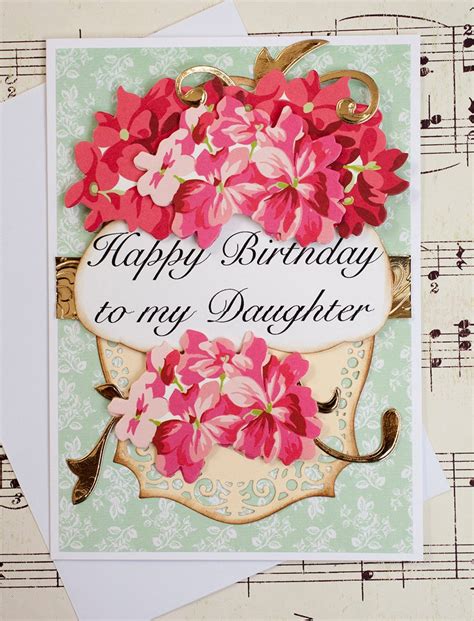 Special Daughter Birthday Card Daughter In Law T Handmade Etsy