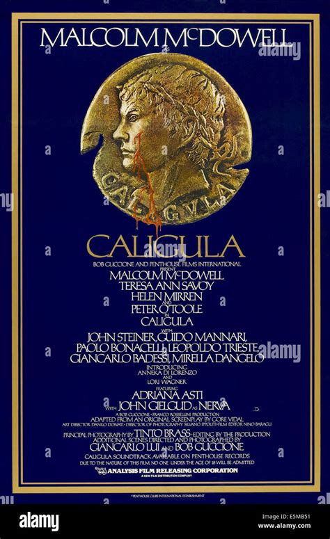 Caligula Aka Caligola Us Poster 1979 © Penthouse Filmscourtesy