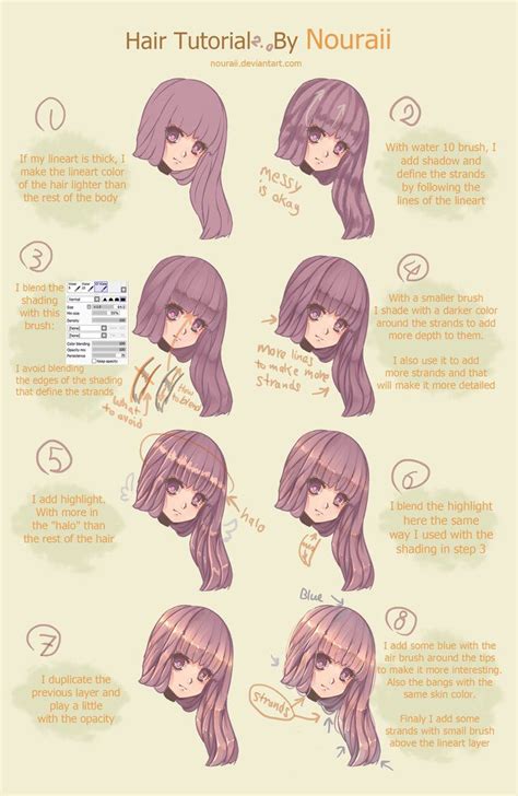 228 Best Anime Hair Tutorial Images On Pinterest To Draw
