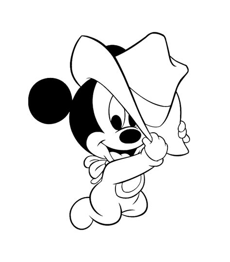 cute baby mickey mouse coloring pages kids coloring pages