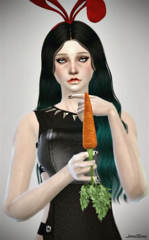 Jennisims Downloads Sims 4 New Mesh Accessory Carrot Male Female