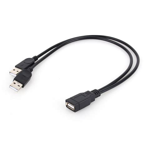 Usb 2 0 A Male To Usb Female 2 Double Dual Usb Female Splitter Extension Cable Hub Charge