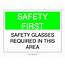 Printable Safety Glasses Required Sign