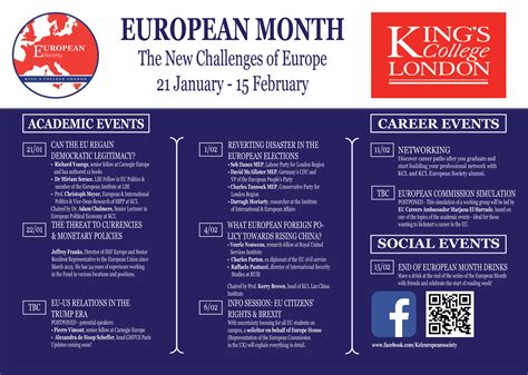 European Month 2019 - KCL EUROPEAN SOCIETY