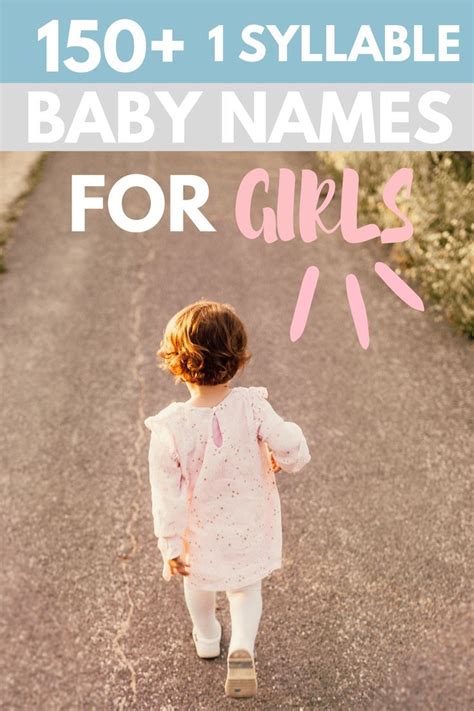 150 One Syllable Girl Names For Your Baby A Baby On Board Blog One