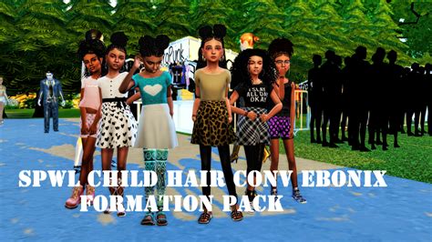Sims 4 Ebonix Hairs For Children Sheplayswithlifeee