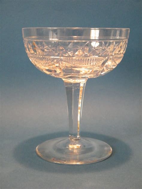 Super Set Of 6 Crystal Champagne Glasses Coupes Saucers 576979