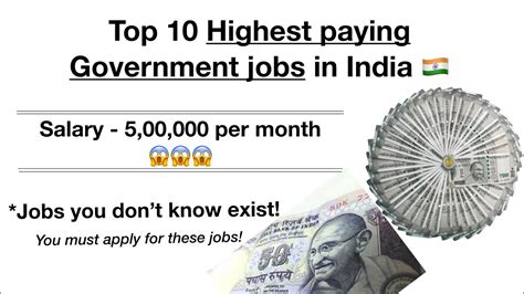 Top 10 Highest Paying Government Jobs In India Highest Paying Jobs