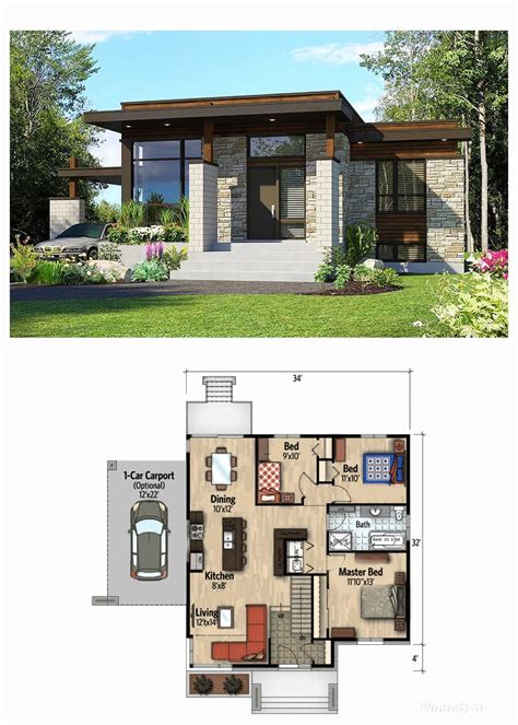 Small Ultra Modern Home Plans Plan 62695dj Ultra Modern Tiny House