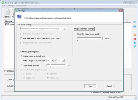 Just select the files, which you want to merge, edit, unlock or convert. Download Word to Jpeg Converter 3000 7.7