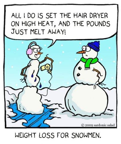 Weight Loss For Snowmen By Sardonic Salad Nature Cartoon Toonpool