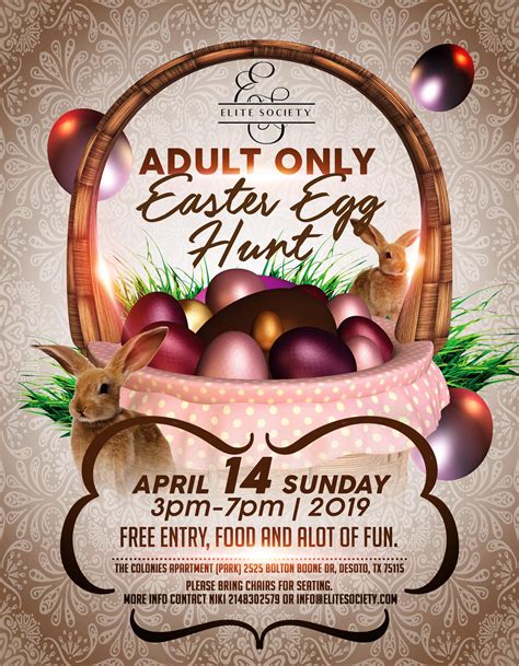 Finding easter egg hunts near me can be a hassle, but we hope your family enjoys at least one easter egg hunt on our list. Free 2nd Annual Adult Easter Egg Hunt, Dallas TX - Apr 14 ...