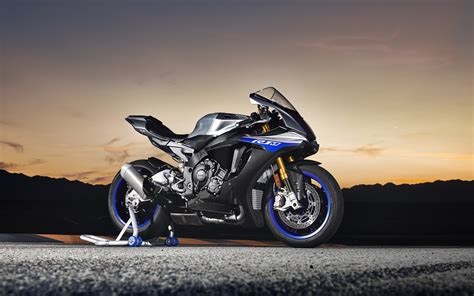 Download Wallpapers Yamaha Yzf R1m 2018 Sportbike New Yzf R1 Sunset