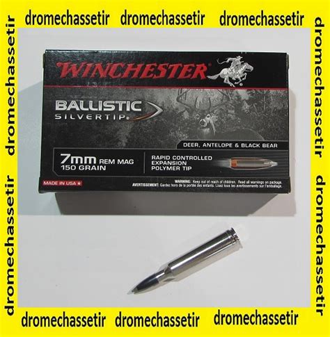 1 Boite De 20 Cartouches 7mm Remington Magnum Winchester Ballistic
