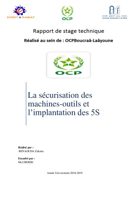 Rapport De Stage Ocp Laayoune